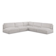 Meridian Furniture Ease Cream Fabric Modular Sectional