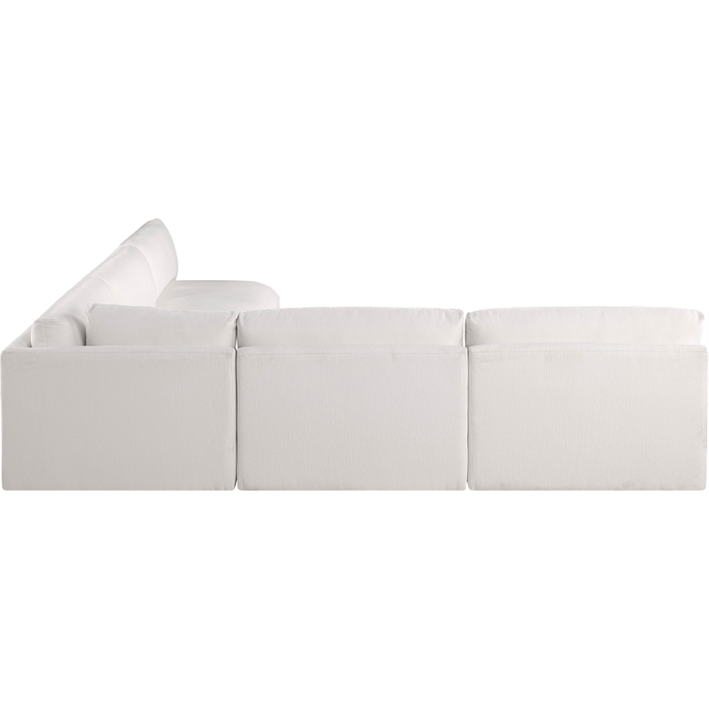 Meridian Furniture Ease Cream Fabric Modular Sectional