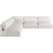 Meridian Furniture Ease Cream Fabric Modular Sectional