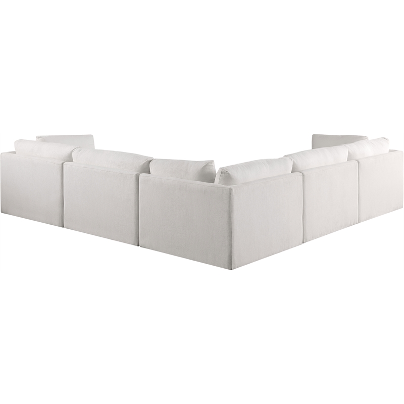 Meridian Furniture Ease Cream Fabric Modular Sectional