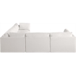Meridian Furniture Ease Cream Fabric Modular Sectional