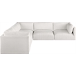 Meridian Furniture Ease Cream Fabric Modular Sectional