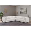 Meridian Furniture Ease Cream Fabric Modular Sectional
