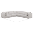 Meridian Furniture Ease Cream Fabric Modular Sectional