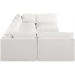 Meridian Furniture Ease Cream Fabric Modular Sectional
