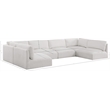 Meridian Furniture Ease Cream Fabric Modular Sectional