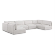 Meridian Furniture Ease Cream Fabric Modular Sectional