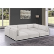 Meridian Furniture Ease Cream Fabric Modular Sectional