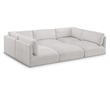 Meridian Furniture Ease Cream Fabric Modular Sectional