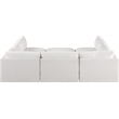 Meridian Furniture Ease Cream Fabric Modular Sectional
