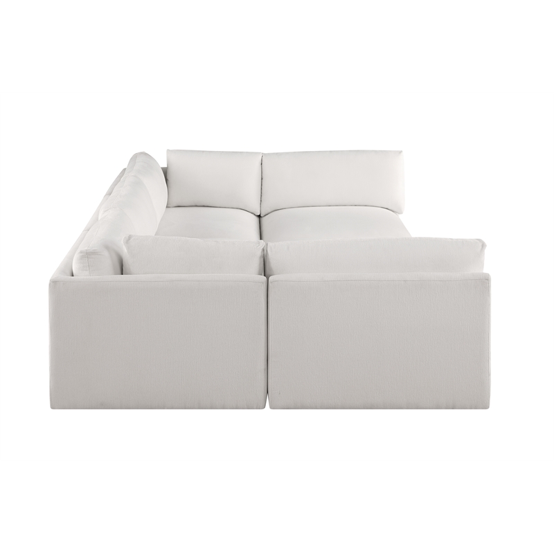 Meridian Furniture Ease Cream Fabric Modular Sectional