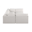 Meridian Furniture Ease Cream Fabric Modular Sectional