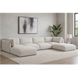Meridian Furniture Ease Cream Fabric Modular Sectional