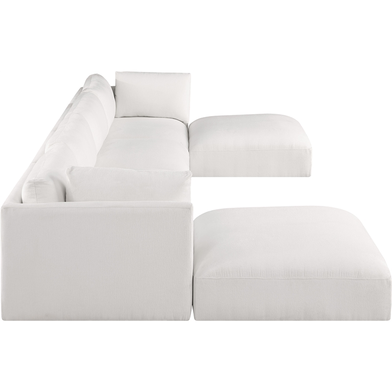 Meridian Furniture Ease Cream Fabric Modular Sectional