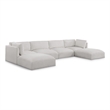 Meridian Furniture Ease Cream Fabric Modular Sectional