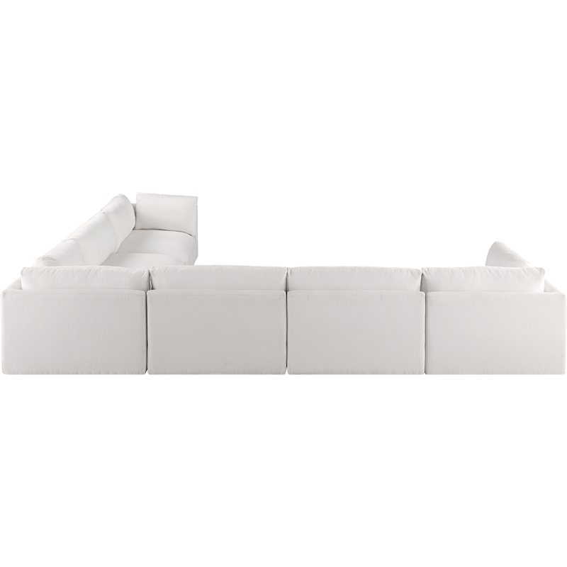 Meridian Furniture Ease Cream Fabric Modular Sectional