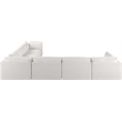 Meridian Furniture Ease Cream Fabric Modular Sectional