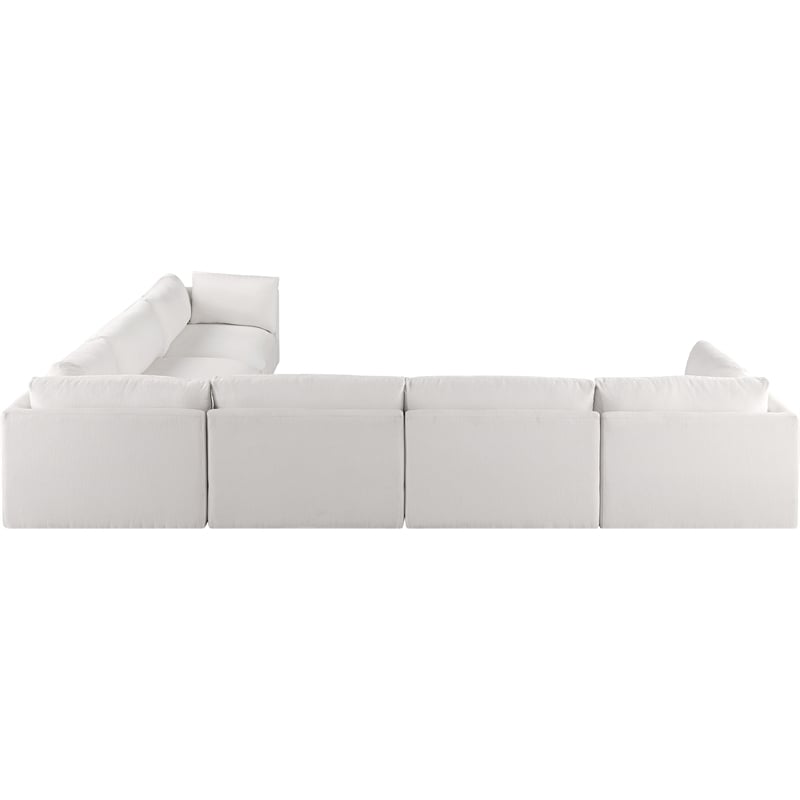 Meridian Furniture Ease Cream Fabric Modular Sectional
