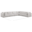 Meridian Furniture Ease Cream Fabric Modular Sectional