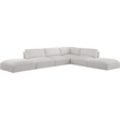 Meridian Furniture Ease Cream Fabric Modular Sectional