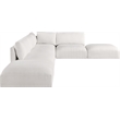 Meridian Furniture Ease Cream Fabric Modular Sectional