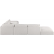 Meridian Furniture Ease Cream Fabric Modular Sectional