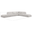Meridian Furniture Ease Cream Fabric Modular Sectional