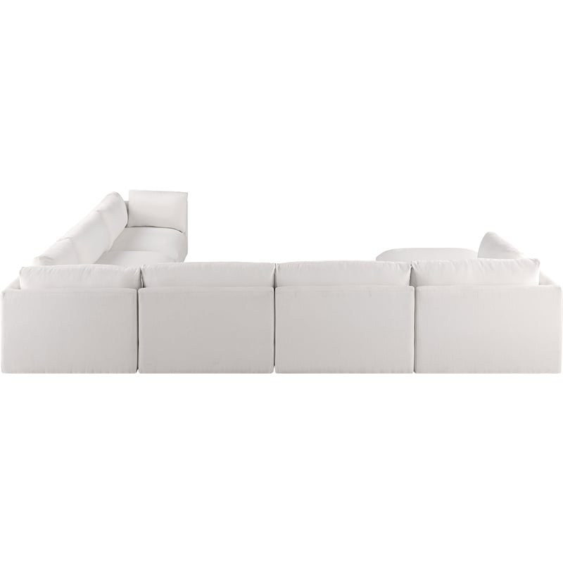Meridian Furniture Ease Cream Fabric Modular Sectional