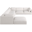 Meridian Furniture Ease Cream Fabric Modular Sectional