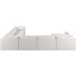 Meridian Furniture Ease Cream Fabric Modular Sectional