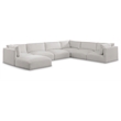 Meridian Furniture Ease Cream Fabric Modular Sectional