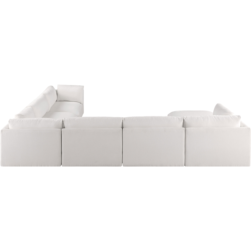 Meridian Furniture Ease Cream Fabric Modular Sectional