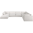 Meridian Furniture Ease Cream Fabric Modular Sectional