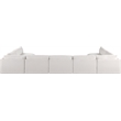 Meridian Furniture Ease Cream Fabric Modular Sectional