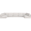 Meridian Furniture Ease Cream Fabric Modular Sectional