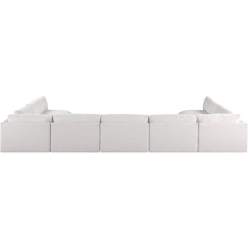 Meridian Furniture Ease Cream Fabric Modular Sectional
