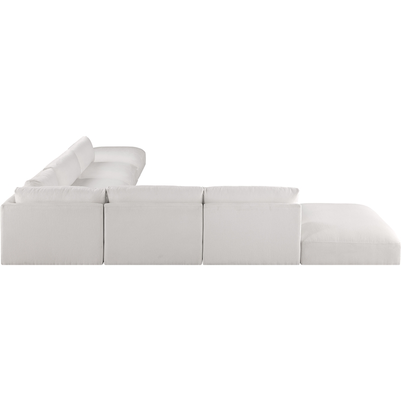 Meridian Furniture Ease Cream Fabric Modular Sectional