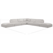 Meridian Furniture Ease Cream Fabric Modular Sectional