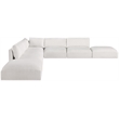 Meridian Furniture Ease Cream Fabric Modular Sectional