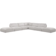 Meridian Furniture Ease Cream Fabric Modular Sectional