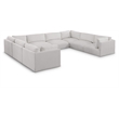 Meridian Furniture Ease Cream Fabric Modular Sectional