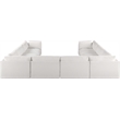 Meridian Furniture Ease Cream Fabric Modular Sectional