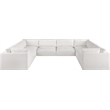 Meridian Furniture Ease Cream Fabric Modular Sectional