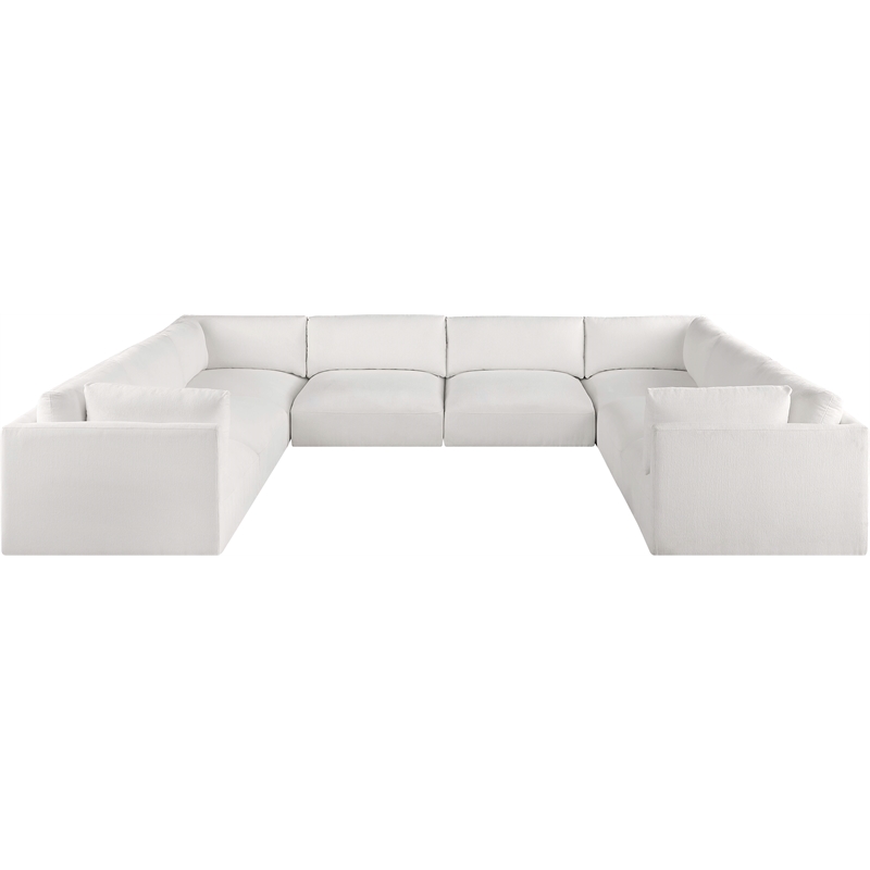 Meridian Furniture Ease Cream Fabric Modular Sectional