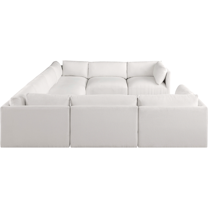Meridian Furniture Ease Cream Fabric Modular Sectional