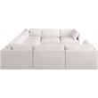 Meridian Furniture Ease Cream Fabric Modular Sectional