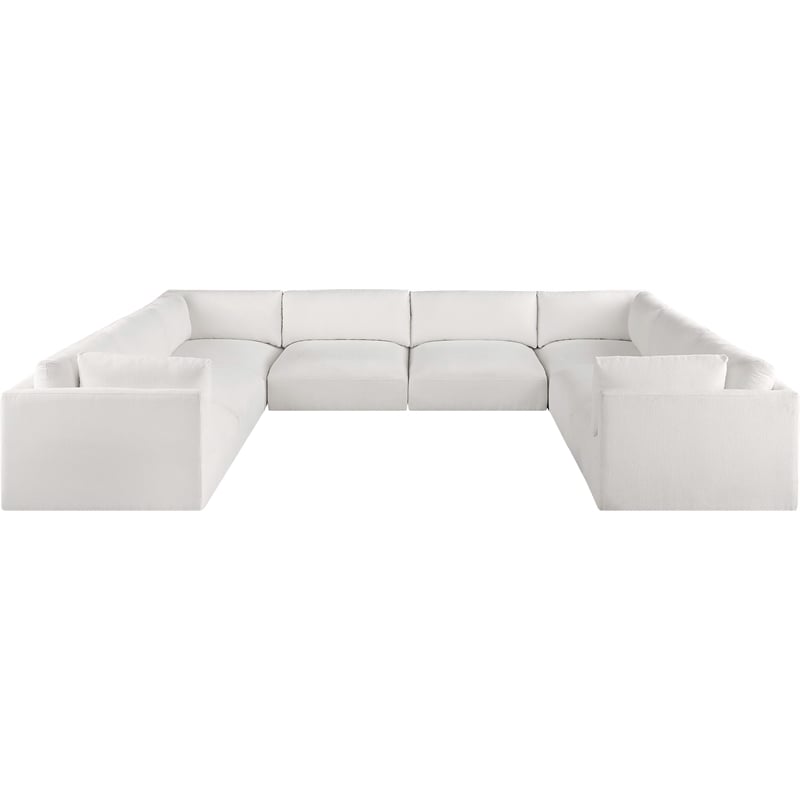 Meridian Furniture Ease Cream Fabric Modular Sectional