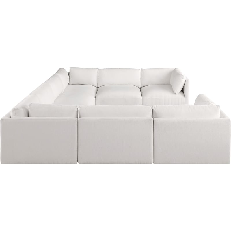 Meridian Furniture Ease Cream Fabric Modular Sectional