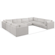 Meridian Furniture Ease Cream Fabric Modular Sectional