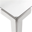 Meridian Furniture Casper Chrome Stainless Steel and Acrylic Dining / Game Table